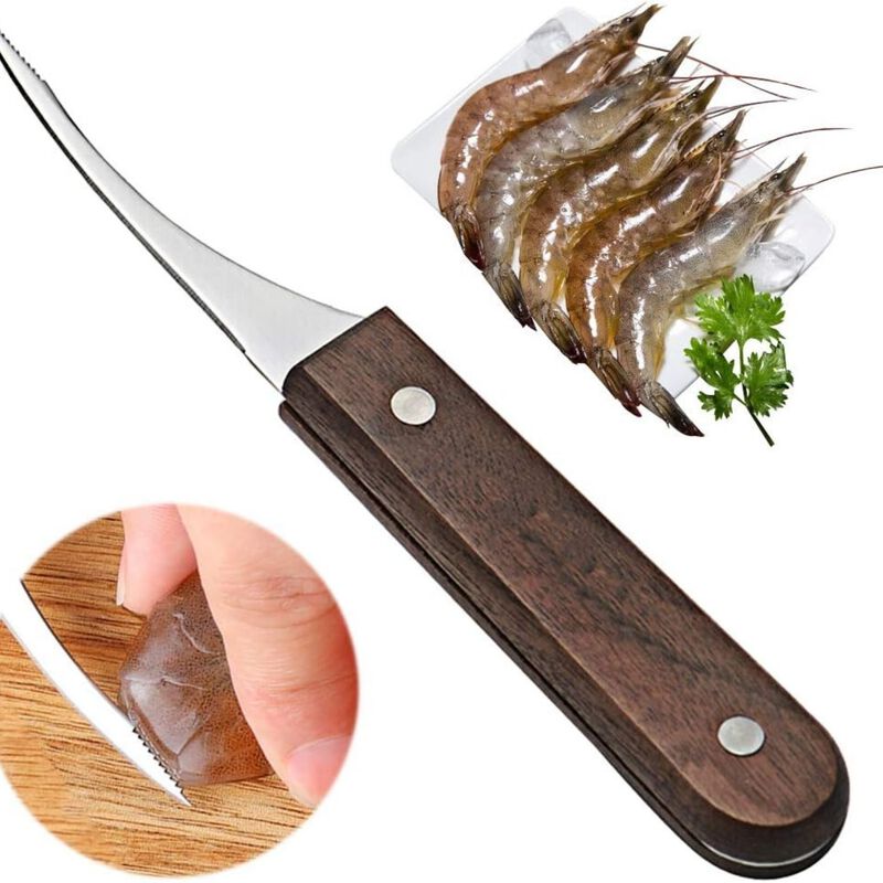 Pack of 2 Stainless Steel Shrimp Peeler Deveiner Set image number 1