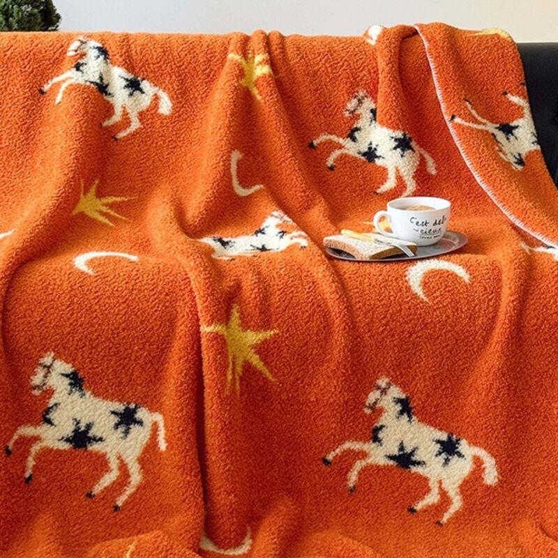 Moonlit Gallop Throw Blanket image number 6