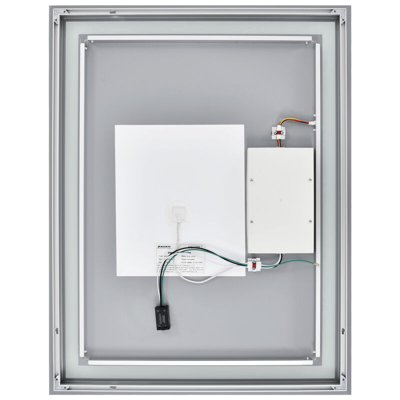Bathroom Vanity LED Lighted Mirror-(Horizontal/Vertical with double bond)-36X28in