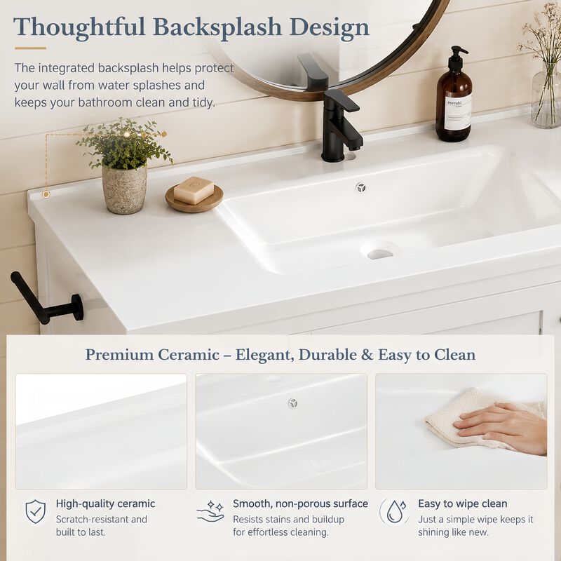 Garlem Ceramic Top Vanity image number 7
