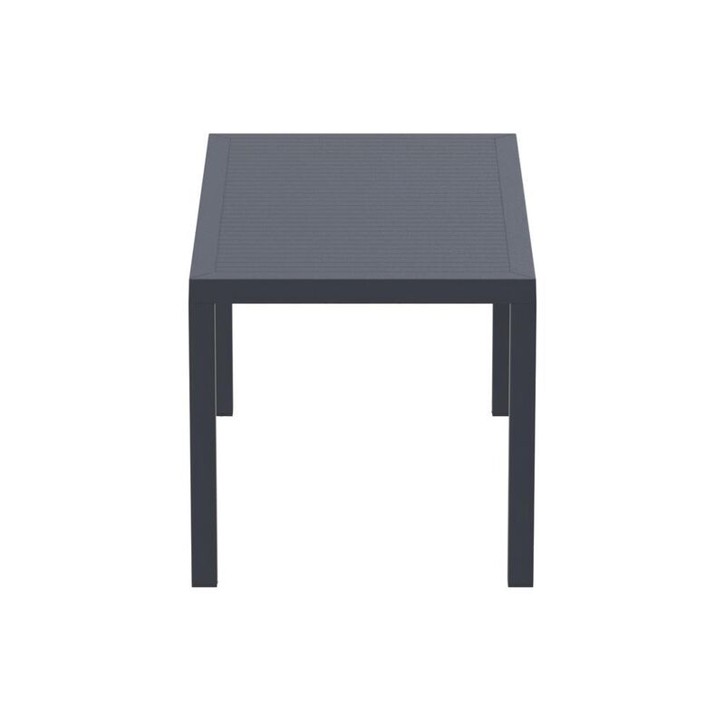 Belen Kox Resin Rectangle Dining Table, Dark Gray, Belen Kox image number 6