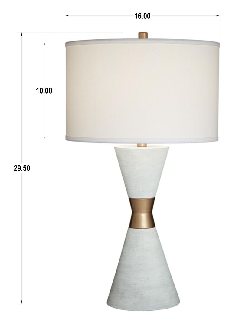 Kingstown White Table Lamp