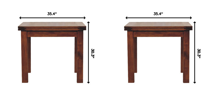 Artisan Furniture Chestnut Butterfly Dining Table, Brown image number 8
