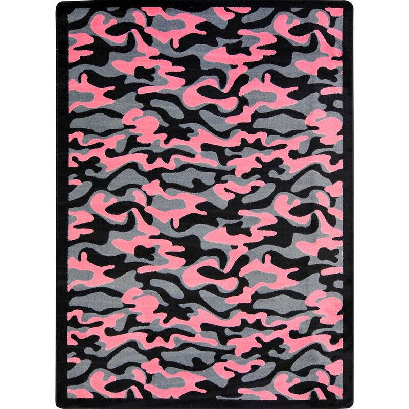 Joy Carpets Kaleidoscope Funky Camo 10'9 x 13'2 Area Rug in Color Desert