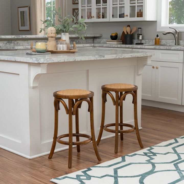 Linon Rae Backless Counter Stool