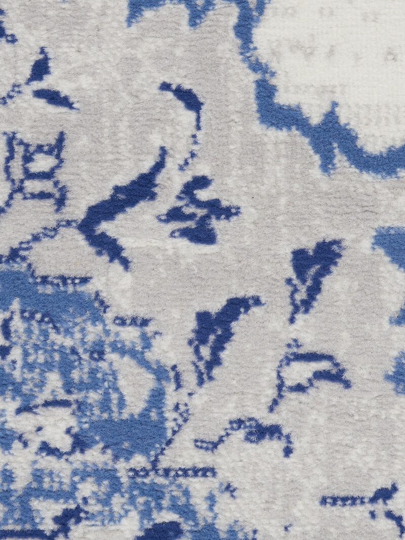 Whimsicle WHS14 Ivory/Blue 5' x 7' Rug