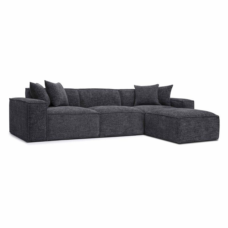 Mindy Chenille Basketweave Modular Sectional image number 2