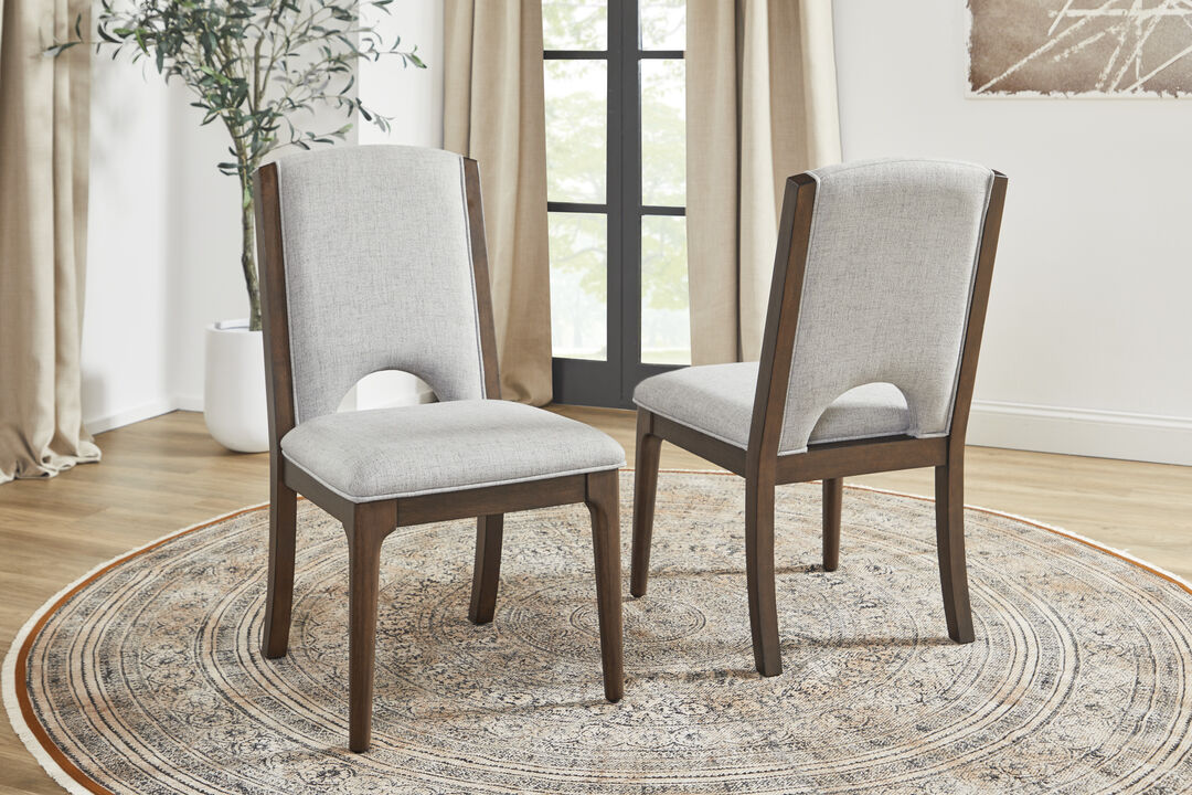 Athens Pair of Upholstered Dining Chairs