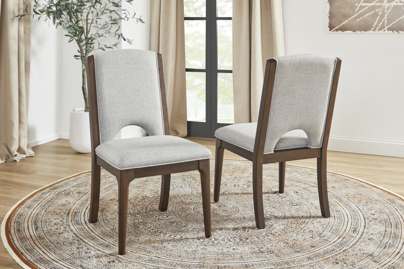 Athens Pair of Upholstered Dining Chairs