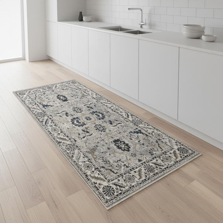 HomeRoots Medallion Runner Rug