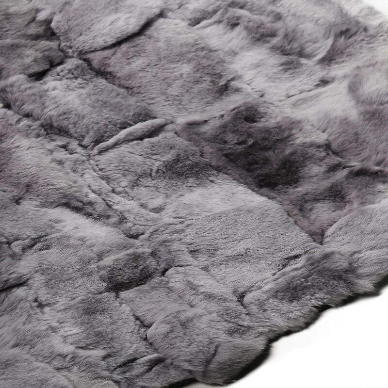 Gray Tuscan Rug Handmade Genuine Tuscan Leather Carpet, Modern Luxury Rectangular Rug, Custom Size Living Room Rug in Gray Shades image number 5