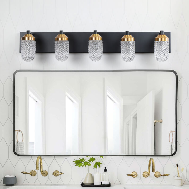Vanity Lights With 5 LED Bulbs For Bathroom Lighting