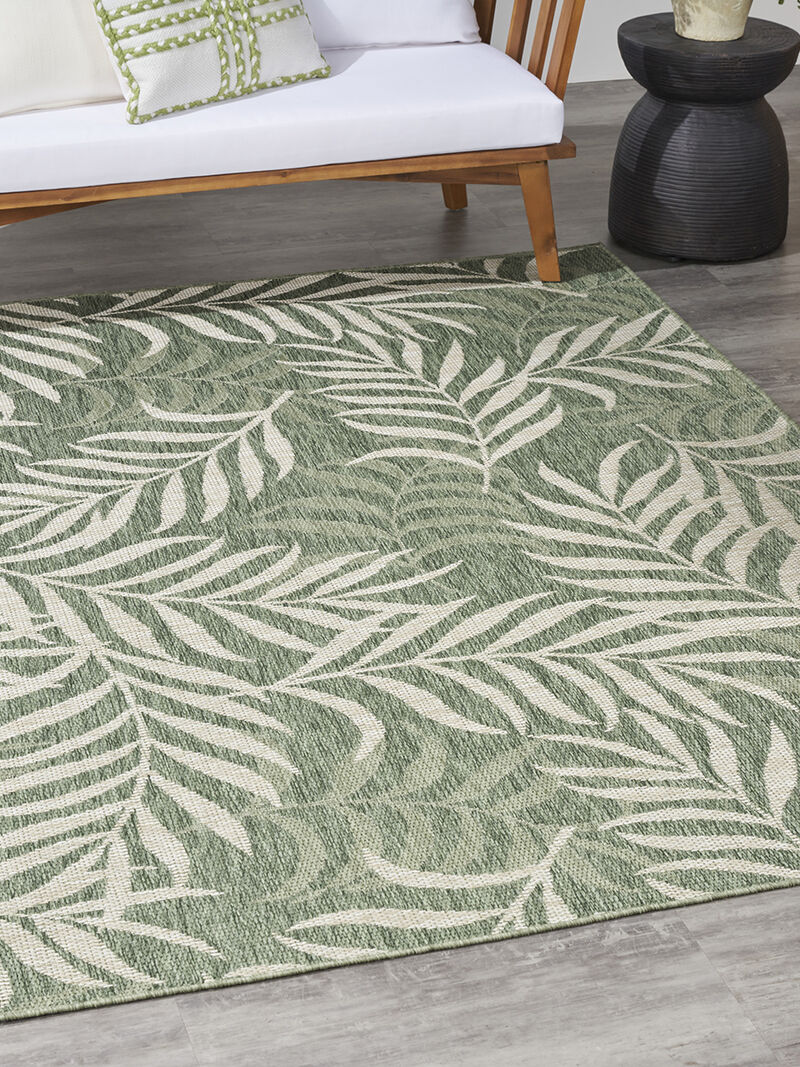 Garden Oasis GOA01 Green/Ivory 6' x 9' Rug