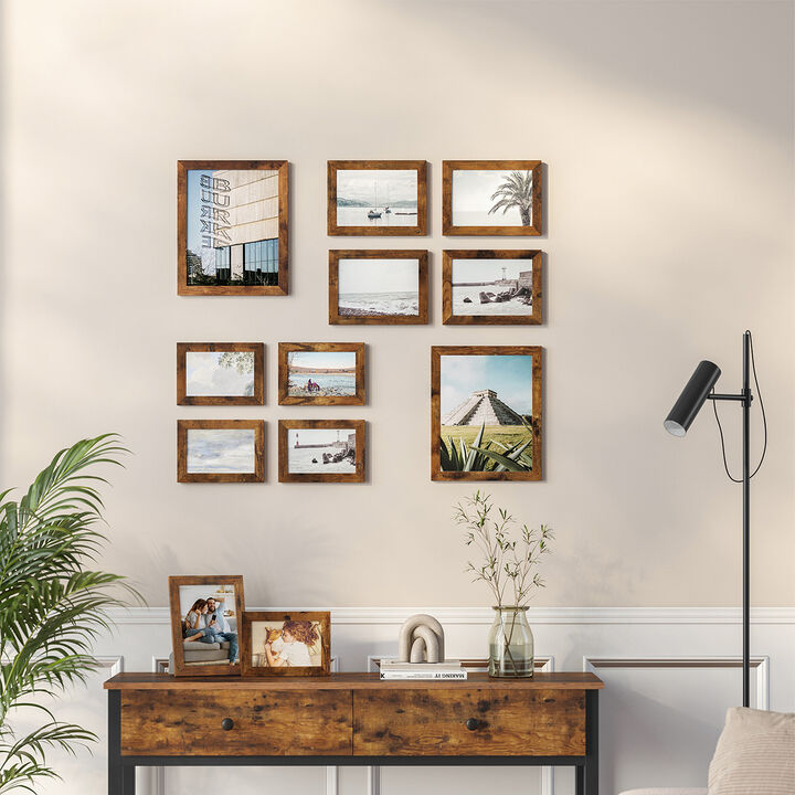 Set of 10 Collage Picture Frames for Wall Photo Display Decor
