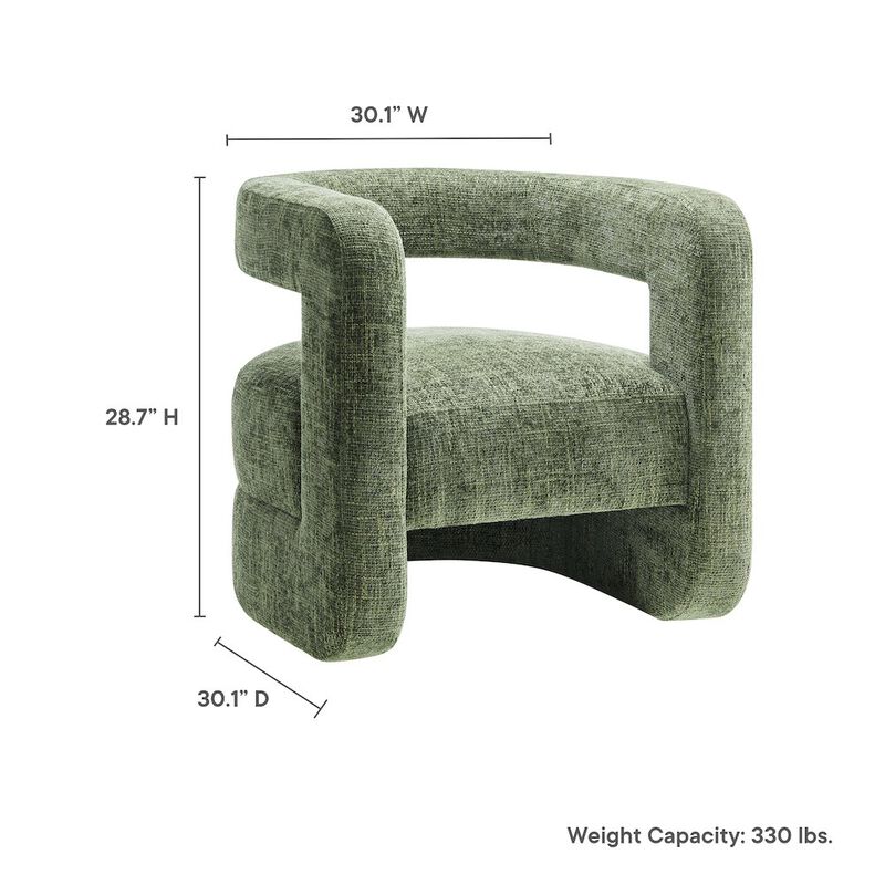 Jaylin Upholstered Chenille Accent Chair image number 1