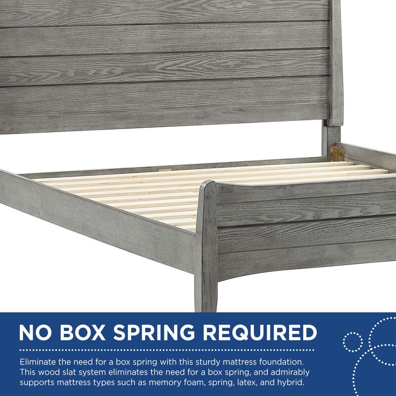 Modway - Georgia King Wood Platform Bed Gray image number 7