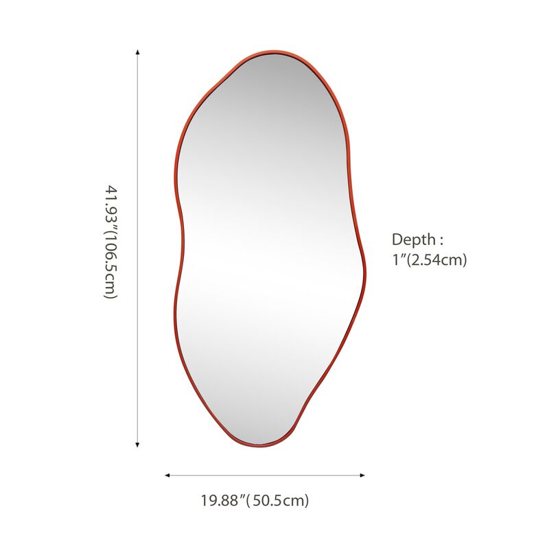 Everly Large Irregular Framed Decorative Wall Mirror