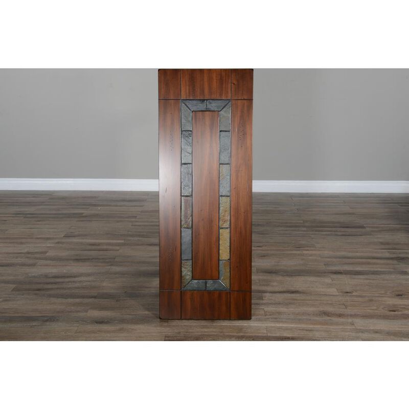 Sunny Designs Santa Fe 48.5 Traditional Wood Sofa Table in Dark Chocolate
