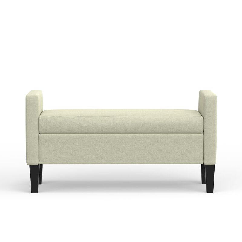 Rize Home 46 Storage Bench with Arms - Beige image number 1