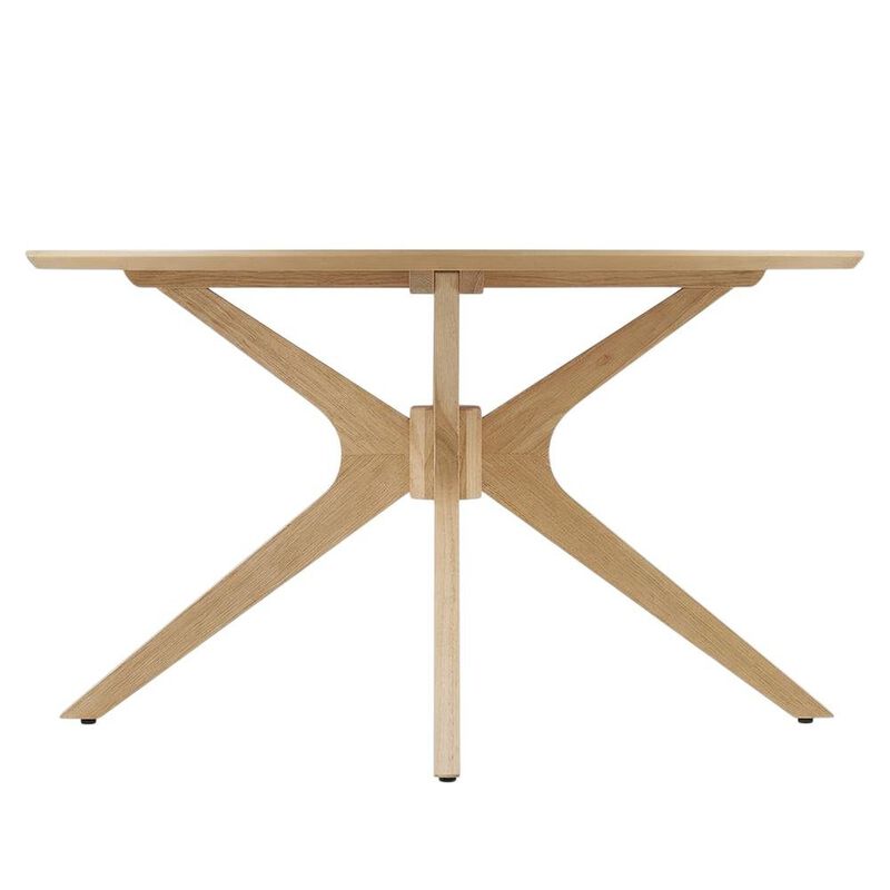 Round Wooden Coffee Table with Modern Design and Durable Build image number 1