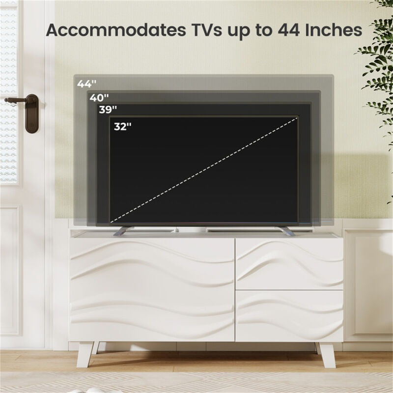 TV Storage Cabinet &ndash; Stylish Console with Drawers for Electronics and Accessories