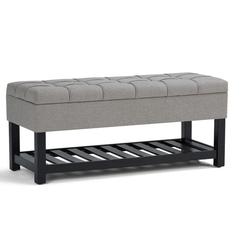 Simpli Home Saxon Storage Ottoman Bench image number 0