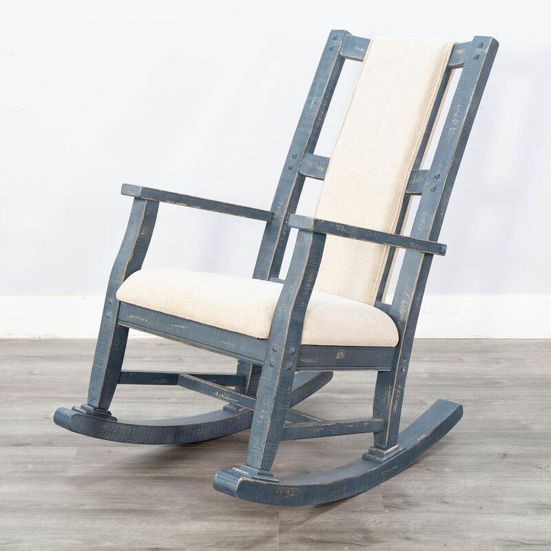 Sunny Designs Ocean Blue Rocker, Cushion Seat & Back