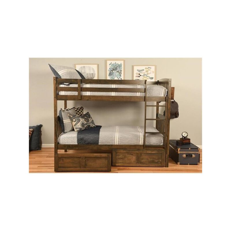 Claire Twin Wood Bunk Bed with Storage - Mattresses Not Included image number 3