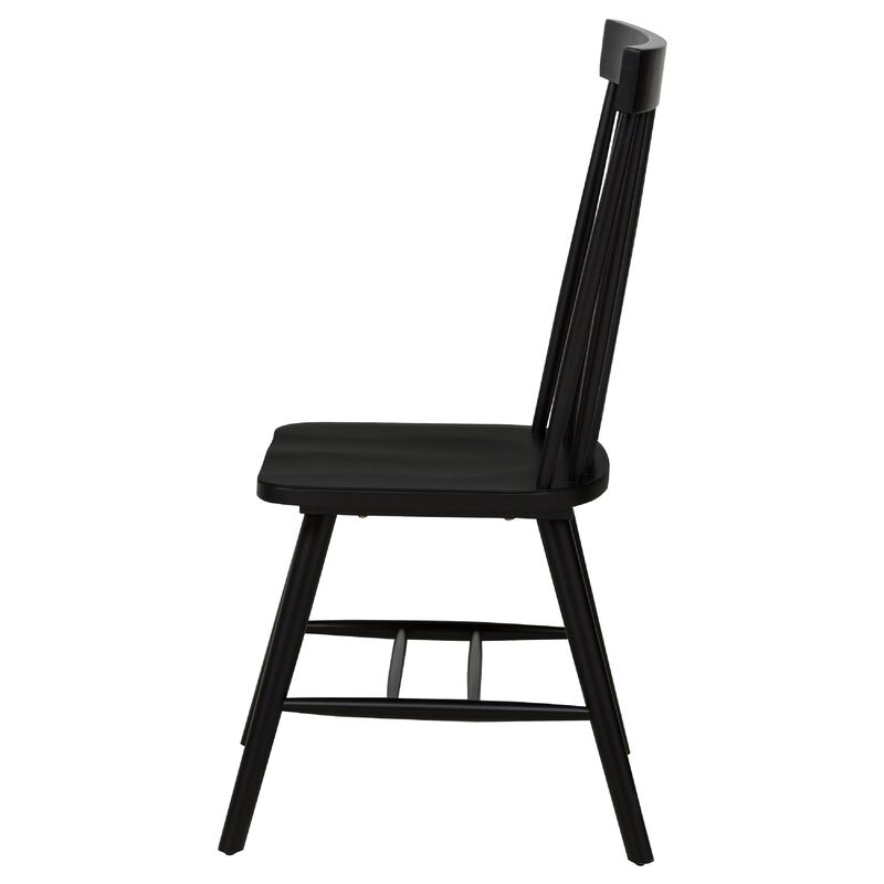Andy Dining Side Chair Set of 2, Windsor Spindle Back image number 4