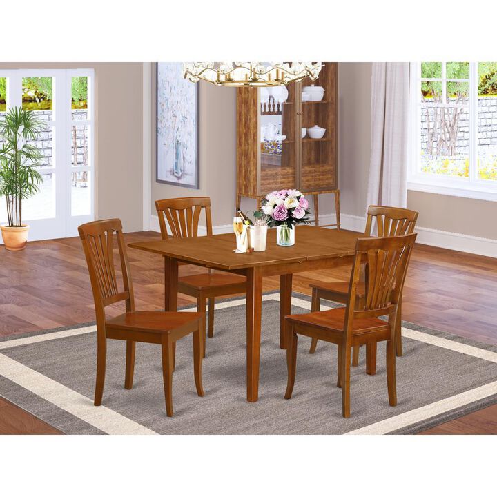 5 Pc small Kitchen Table set-small Kitchen Table and 4 Kitchen Chairs