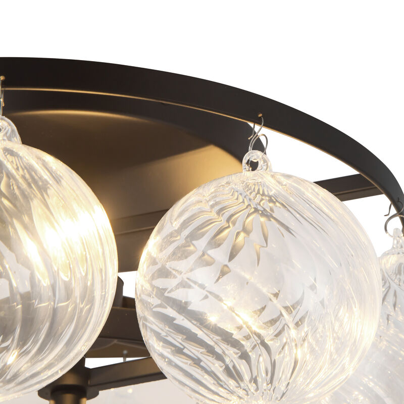 Faye 18 in Semi Flush Mount with Glass image number 4