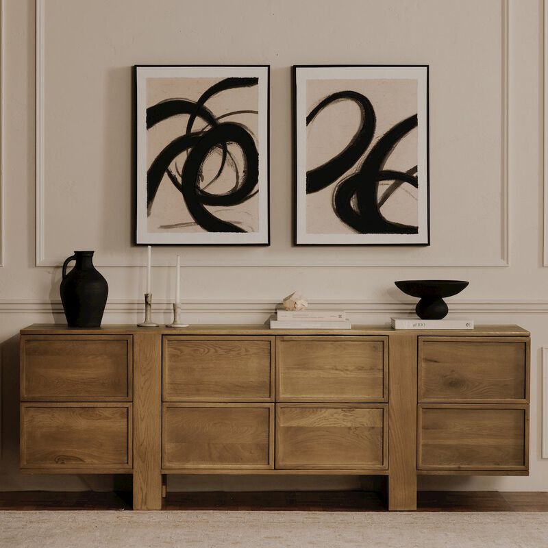 Moe's Home Collection Henley 8 Drawer Dresser Brown