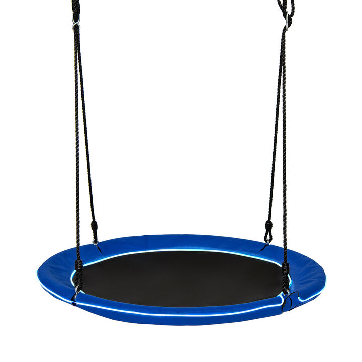Outdoor Saucer Tree Swing for Kids and Adults Durable Round Swing Seat
