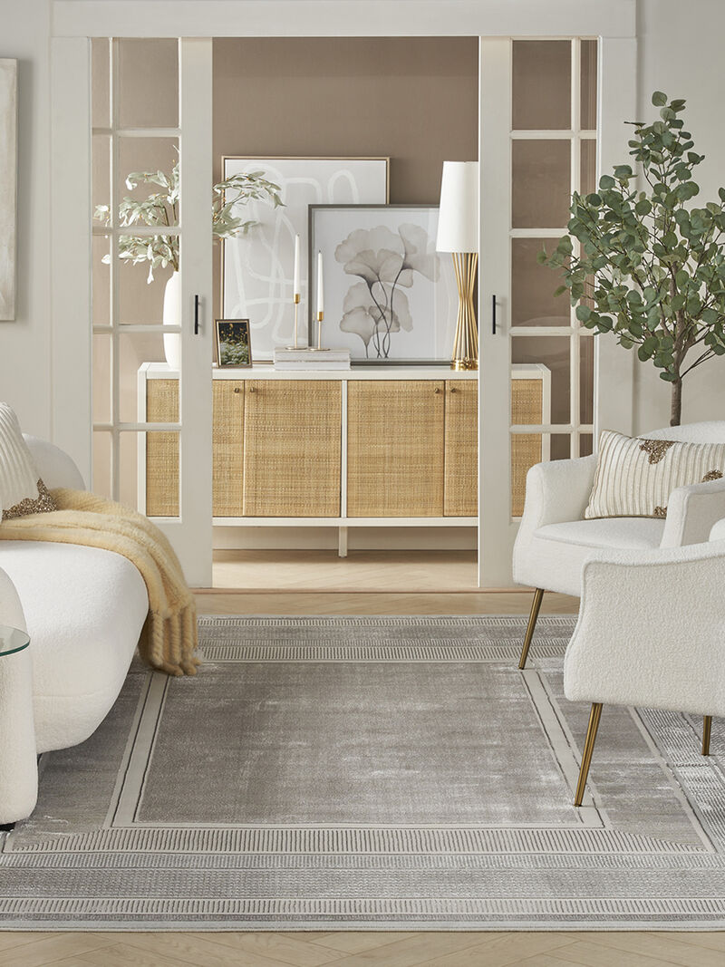 Glitz GLZ07 Silver 9' x 12' Rug