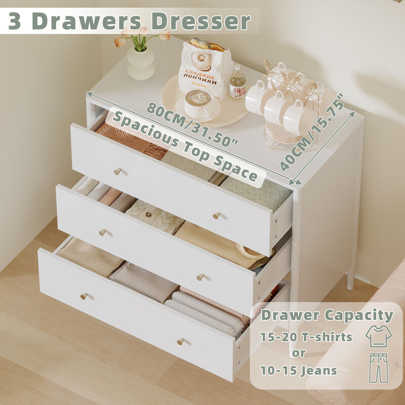 Flovad 3 Drawer Dresser Chest image number 4