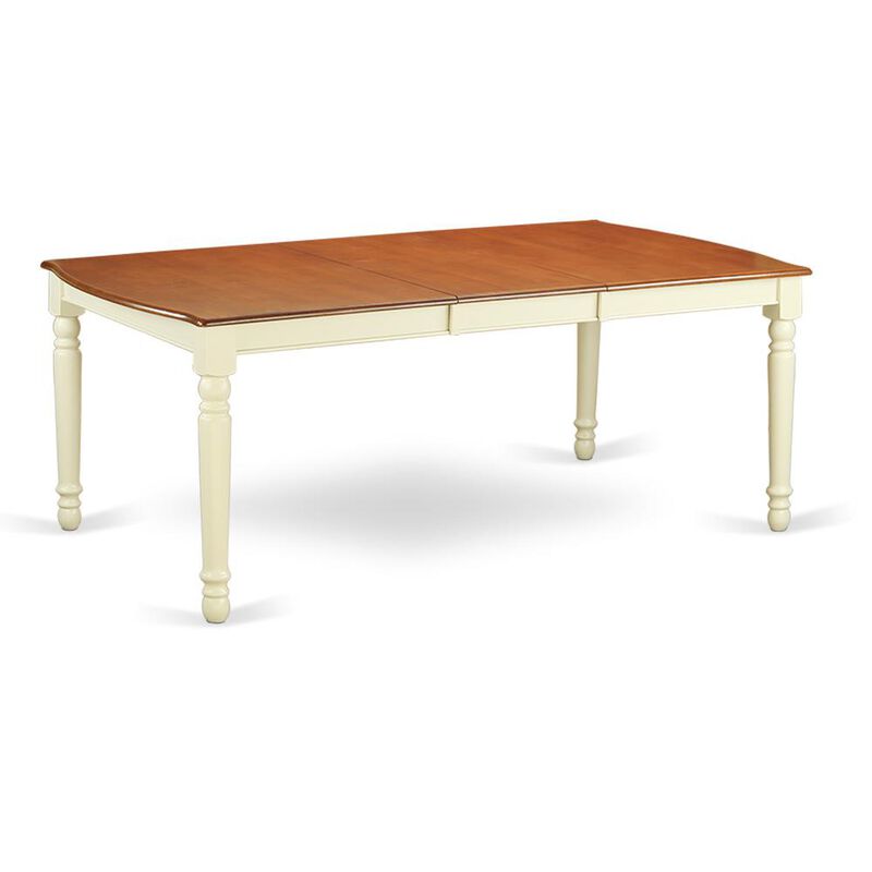 East West Furniture Dining Room Set Buttermilk & Cherry, DODA5-BMK-W