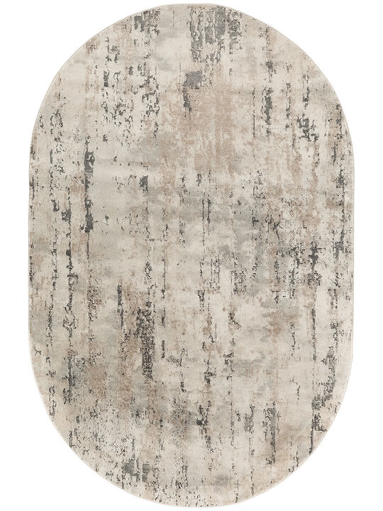 Quarry QUA01 Beige/Gray 6' x 9' Rug