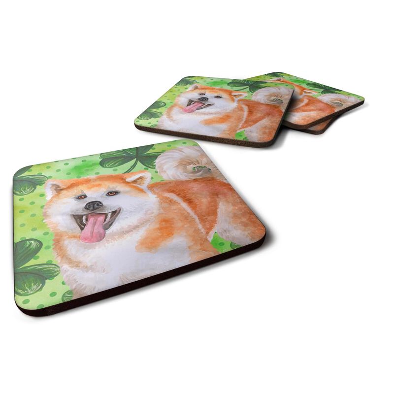 Caroline's Treasures Akita St Patrick's Decorative coasters, Multicolor