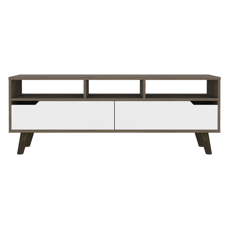 Tv Stand 2.0 For Tv´S Up 52" Bull, Living Room, Dark Brown / White