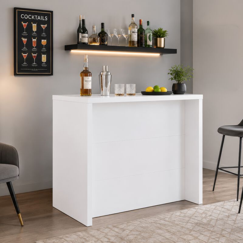 Anga Home Bar, 6 Shelves, 12 Bottle Holder, Stemware image number 8