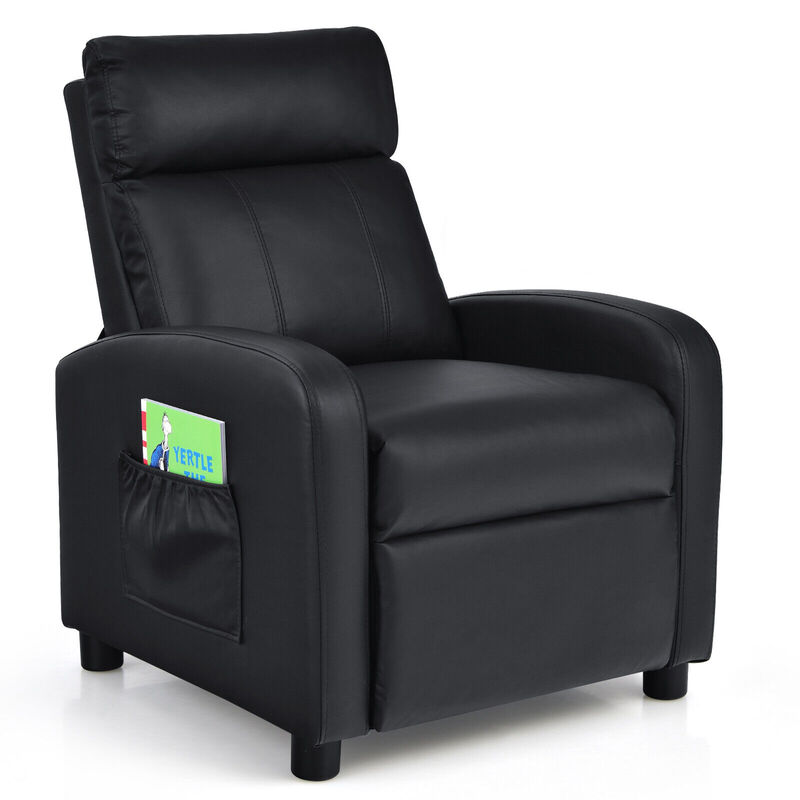 Ergonomic PU Leather Kids Recliner Chair for Comfortable Lounge and Relaxation
