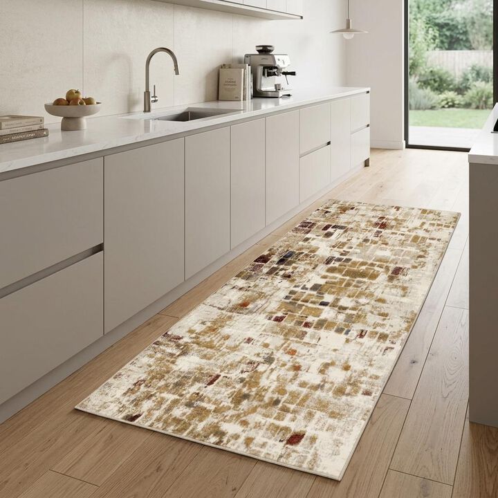 HomeRoots Abstract Runner Rug