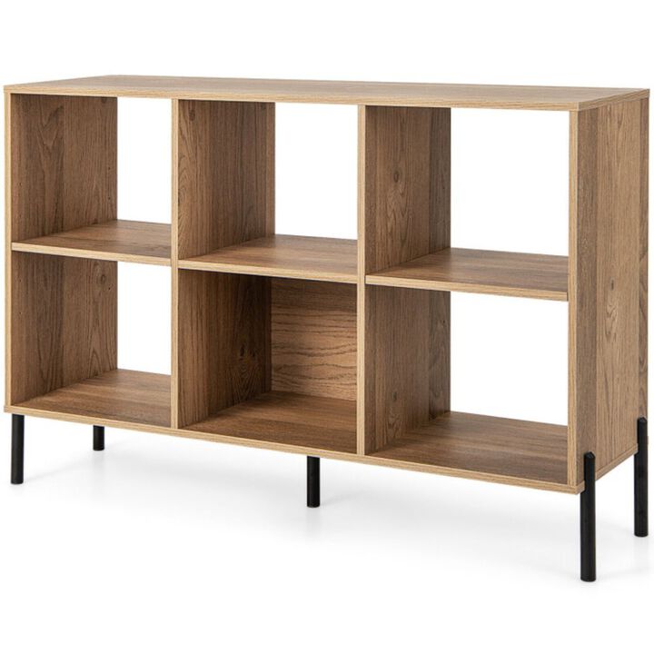 Hivvago Open-Back Bookshelf with Drawer for Study