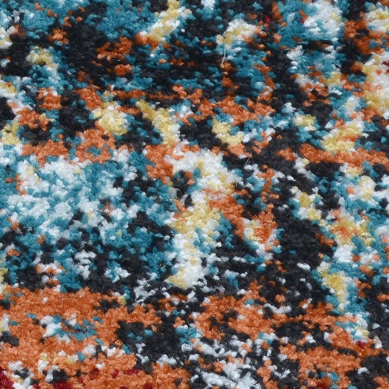 RUGSOTIC CARPETS MACHINE MADE HEATSET POLYPROPYLENE AREA RUGS  - Runner Shape, Classic Oriental Traditional  Design, Midium Pile Machine Made Area Rugs (M00037) image number 5