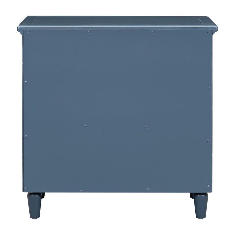 Merax Classic 3-Drawer Nightstand Storage Wood Cabinet