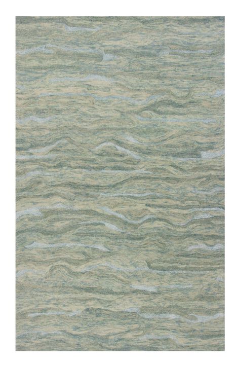 HomeRoots Abstract Hand Tufted Area Rug