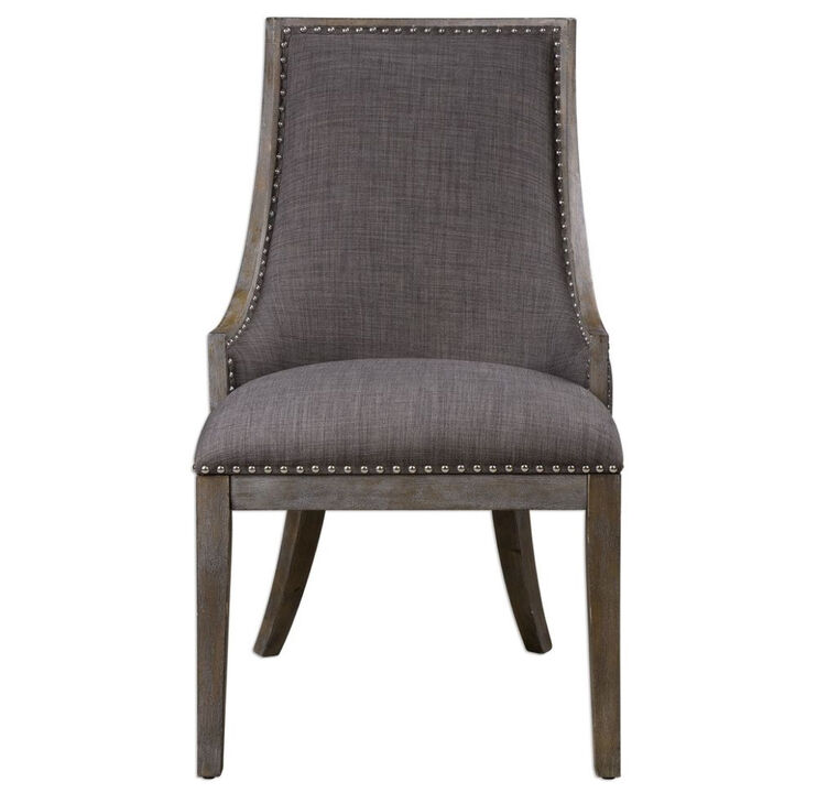 212 Main 23305 Aidrian Charcoal Gray Accent Chair
