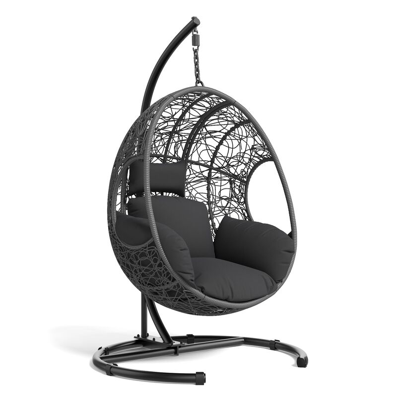 Hivvago 42&rdquo; Wide Egg Chair with U-Base and Cushion image number 5
