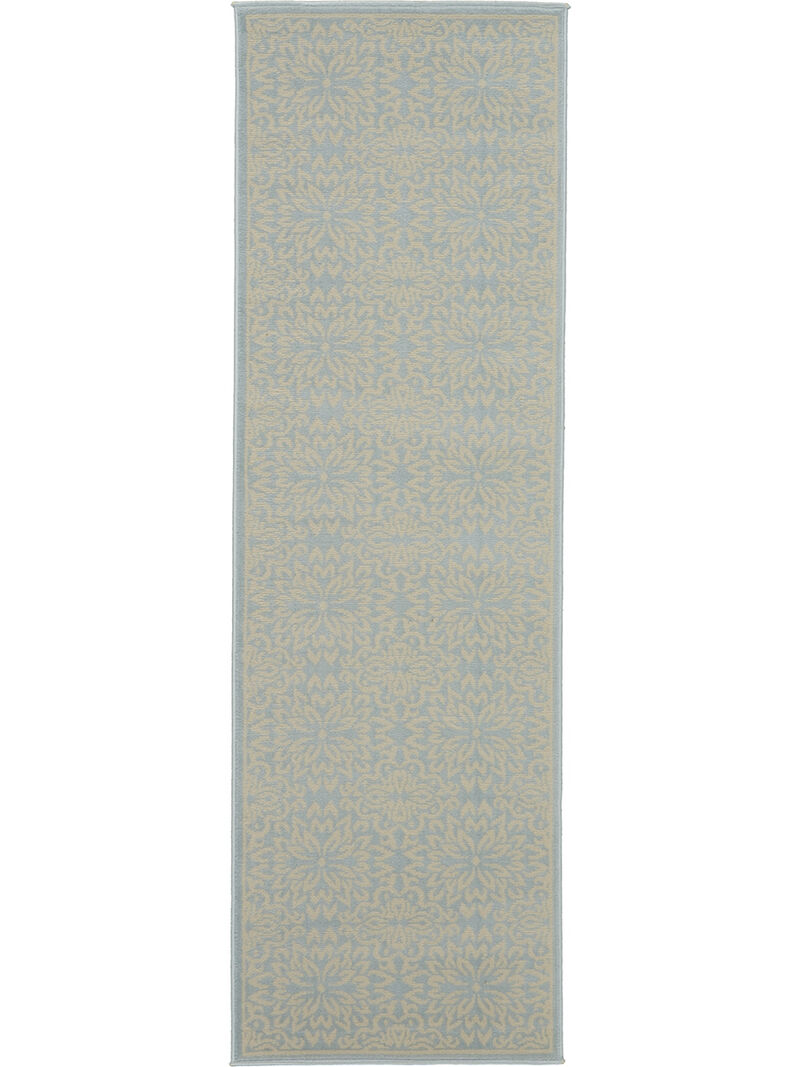 Jubilant JUB06 Ivory/Light Blue 2' x 4' Rug