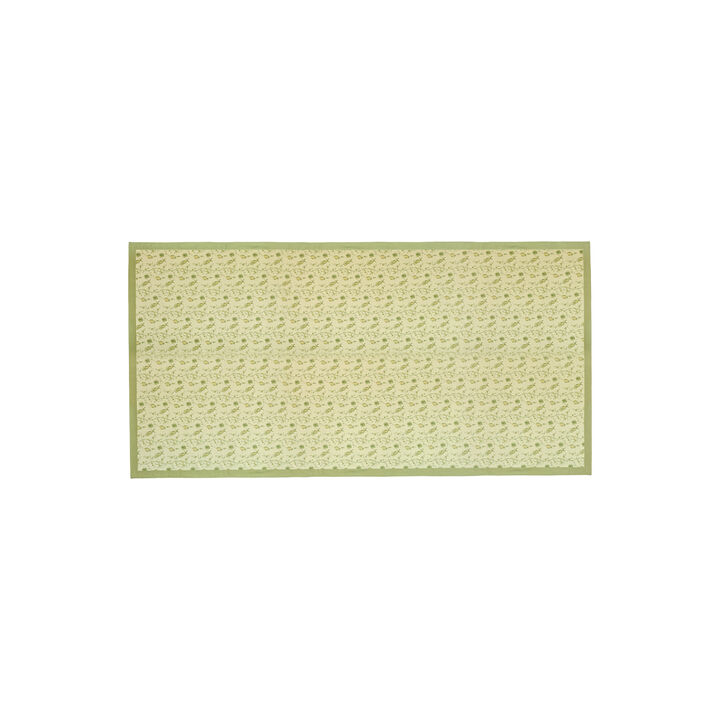 Dolce Olive Green Natural Cotton Table Cloth 70x140"